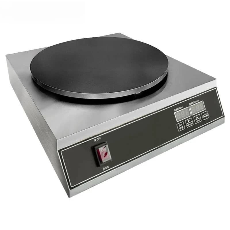 42cm Digital Display Pancake Maker Machine Circle French Crepes Making Machine Baking Frying Machine Spring Roll Pie Grill Maker
