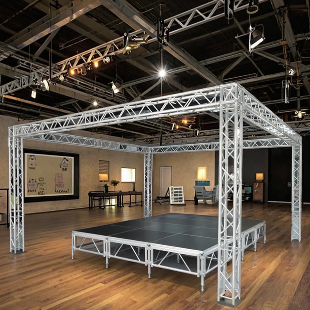 【Factory Wholesale】Stage Box Truss System Aluminum Alloy Screw Connection Outdoor Truss With 500kg Load Capacity