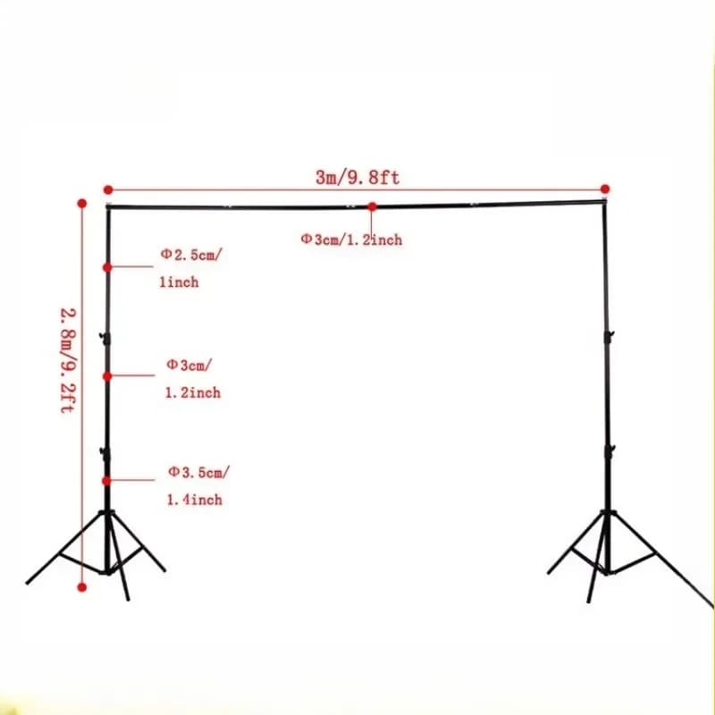 2.8 * 3m photography background frame aluminum alloy, special, with cloth, strong bearing capacity
