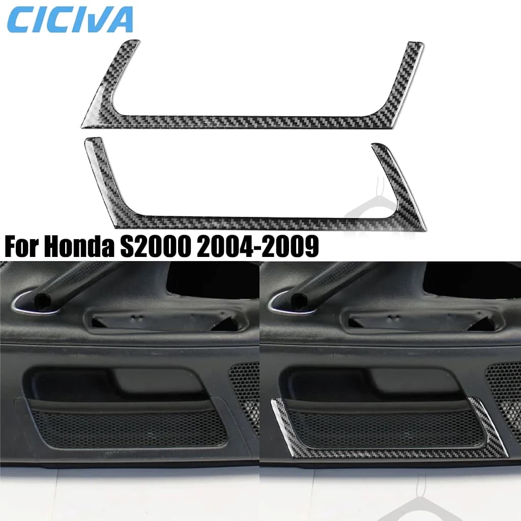 For Honda S2000 AP2 F22C1 2004-2009 Carbon Fiber Door Air Outlet Air Vent Decorative Interior Car Accessories Cover Sticker Trim