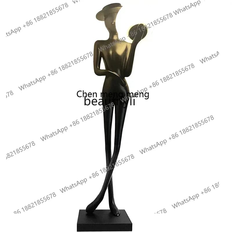 X  R0R minimalist floor lamp art ornament abstract figure sculpture living room high-end wine cabinet window entrance decoration