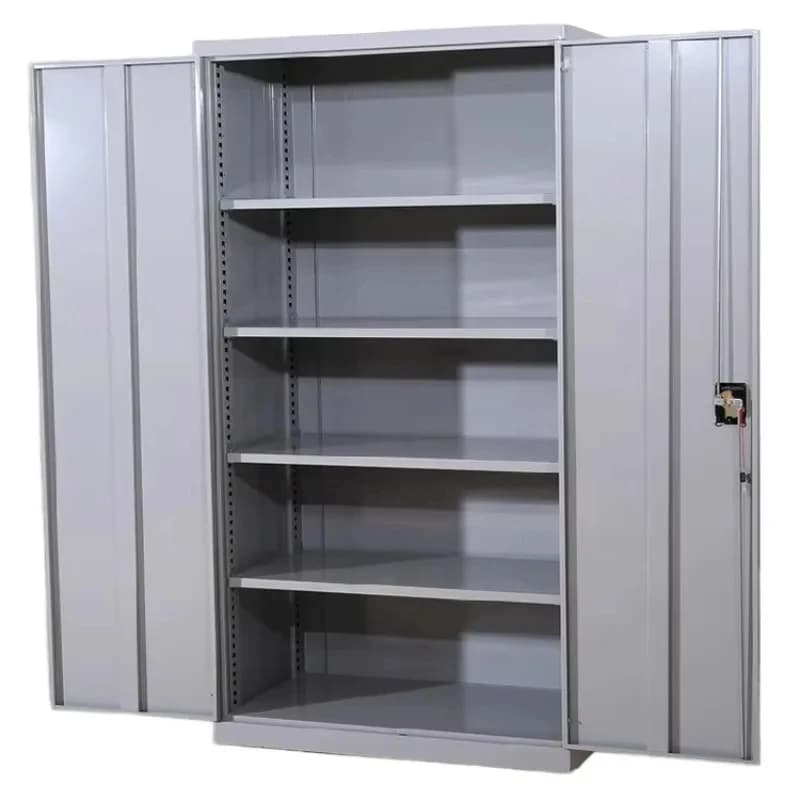 Heavy Steel Cinet Double Door le Den Adjustle Shelv Garage Workshop Power Tools Storage
