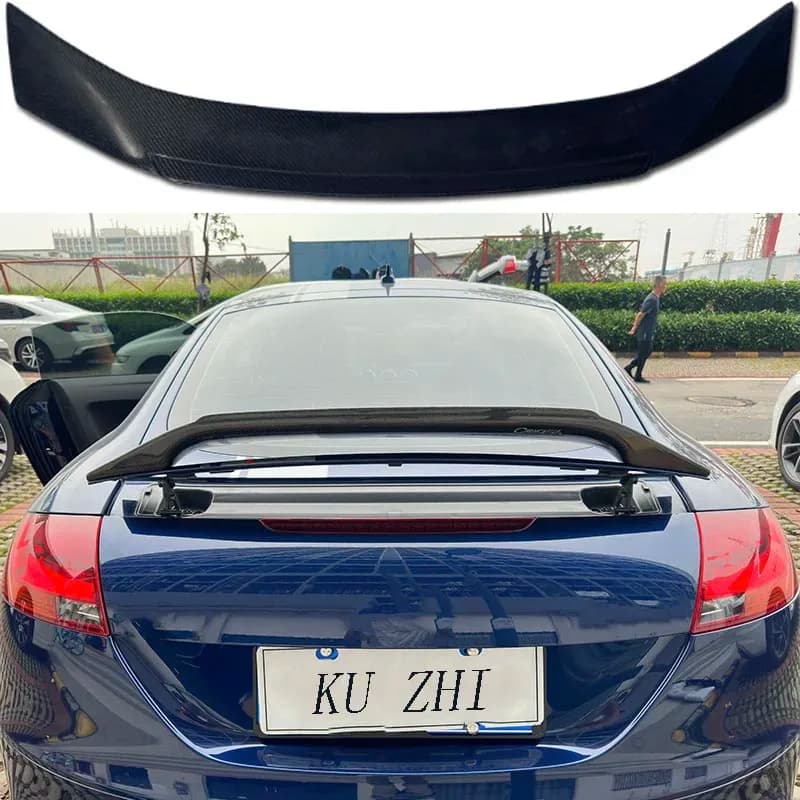 For 2008-2014 Audi TT TTS TTRS MK2 Rear Spoiler Trunk Lid Tail Wing Diffuser Fiberglass Material High Quality Caractere Style