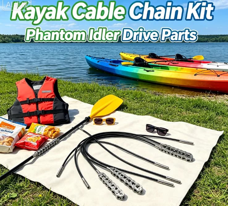 Kayak Maintenance Accessory Phantom Drive Idler Cable Chain Durable Pull‑Cable for Pedal Kayak Drive System Replacement