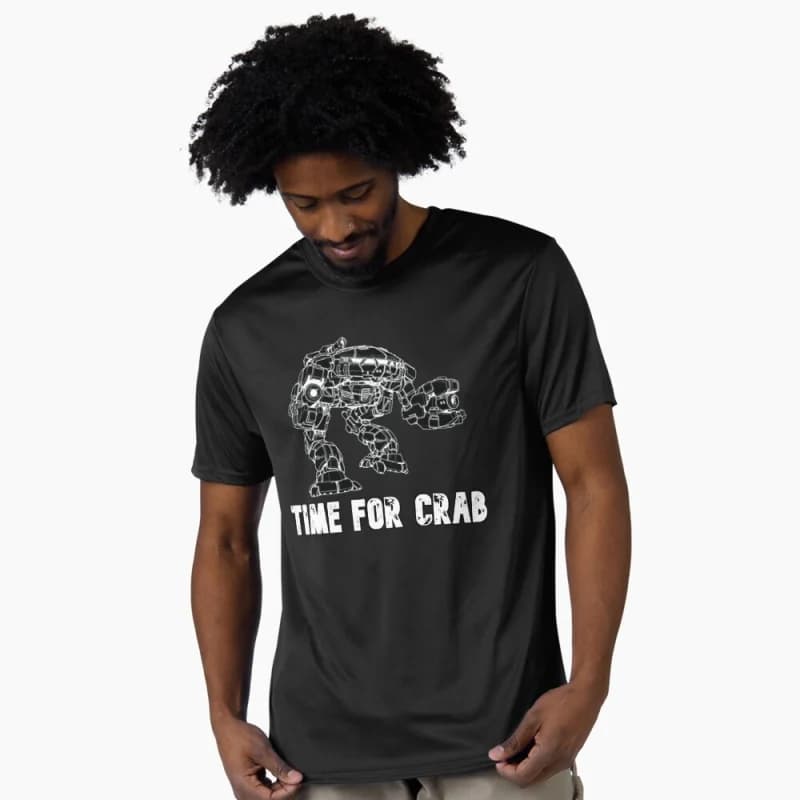 Time For Crab King Crab Mechwarrior MWO Mech Combat RPG Gift t shirt Tech Robot Fighter Battletech Graphic clothes All size tops