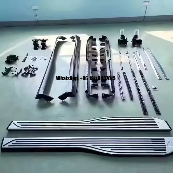 GLS W166 For Maybach Style Side Step Aluminum Automobile Electric Pedal with Plastic Bumper New Condition