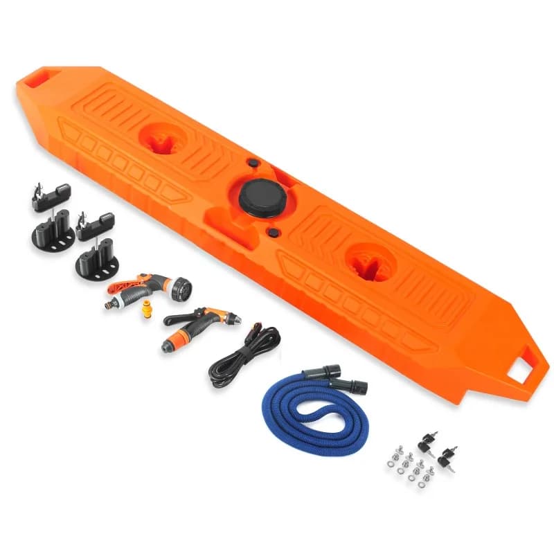 Water tank 12V water pump booster with shower built-in automatic rewinding water
