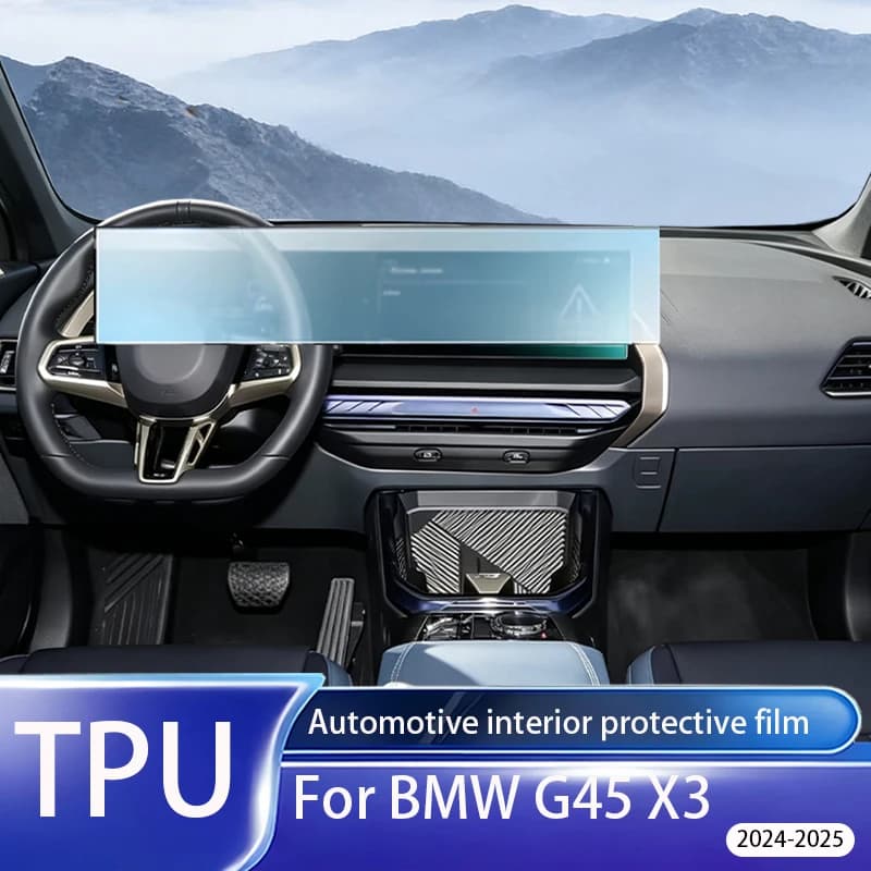 For BMW G45 X3 2024-2025 Matte anti-fingerprint TPU protective film Dashboard GPS Screen LCD liquid crystal Display - Accessorie