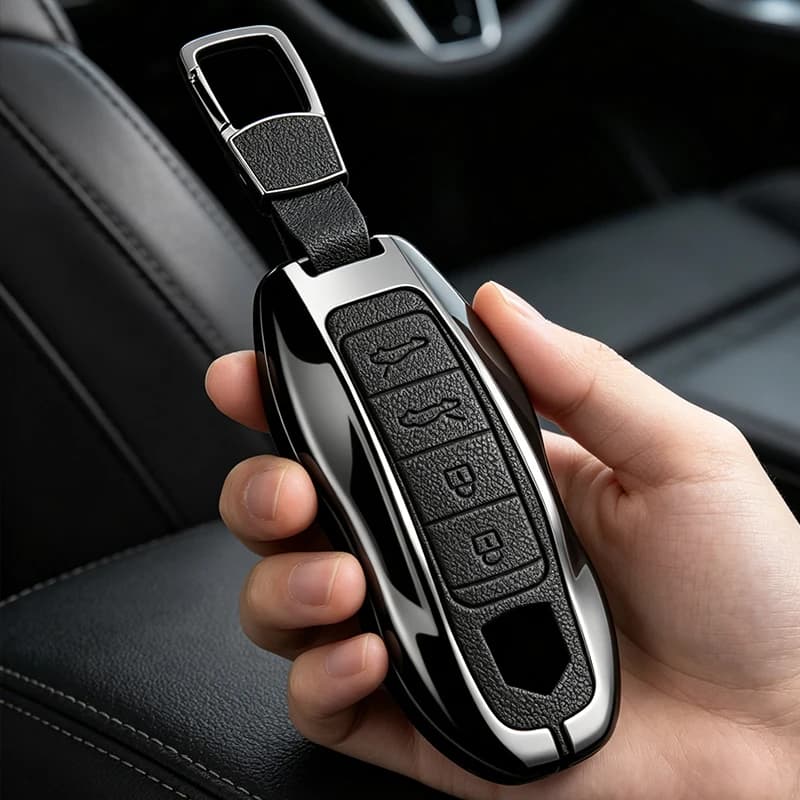 Car Key Case Cover For Porsche Cayenne 958 911 Lepin 996 Macan Boxster Panamera 997 944 924 Panamera 718 971 9YA Protect Shell