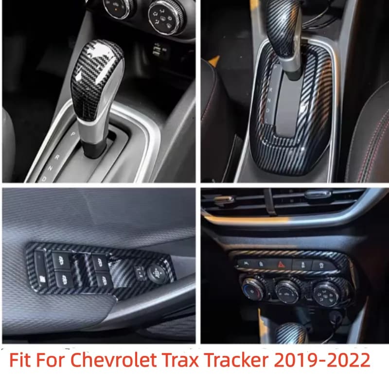 Gear Shift Panel / Central AC Air Condition Frame / Window Lift Cover Trim LHD For Chevrolet Trax Tracker  2019 - 2022