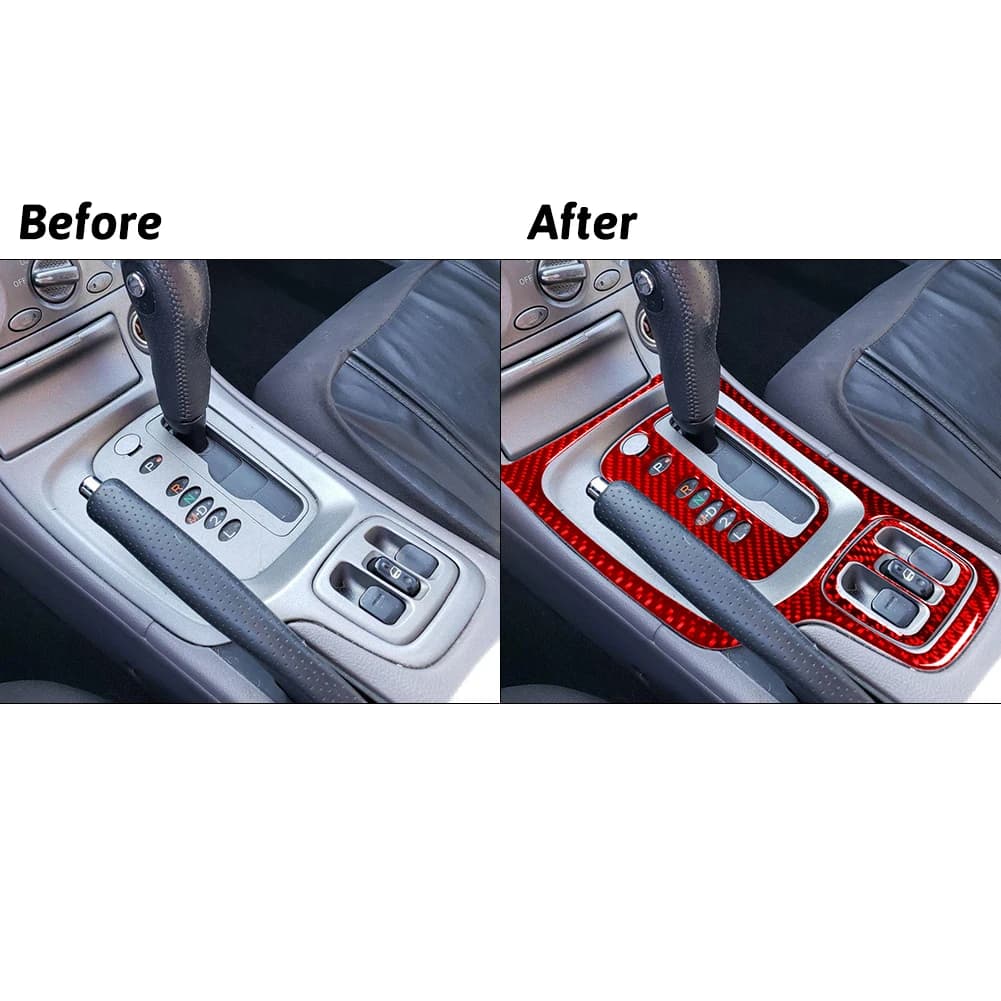 Red imitation Carbon Fiber Car Interior Stickers For Toyota Celica 2000 2001 2002 2003 2004 2005 Car Interior Parts