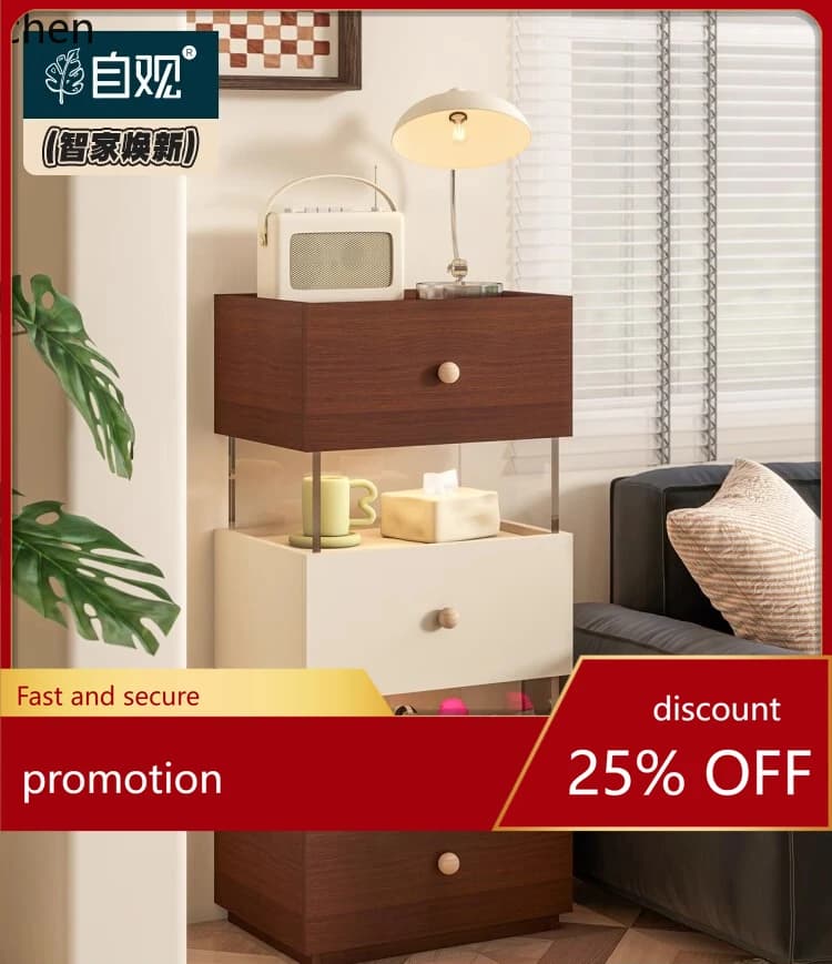 HT Figure Display Cabinet Display Bedroom  Display Rack Living Room Storage Narrow Cabinet Smart Transparent Cabinet