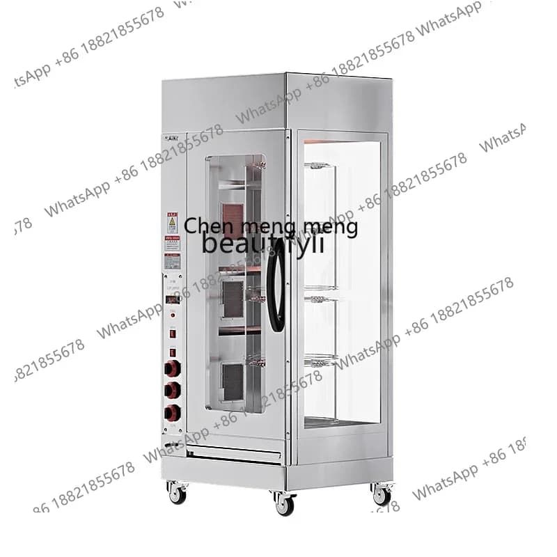 182Q Grilled chicken thighs commercial gas rotating automatic electric heating stove sausage grilled fish box