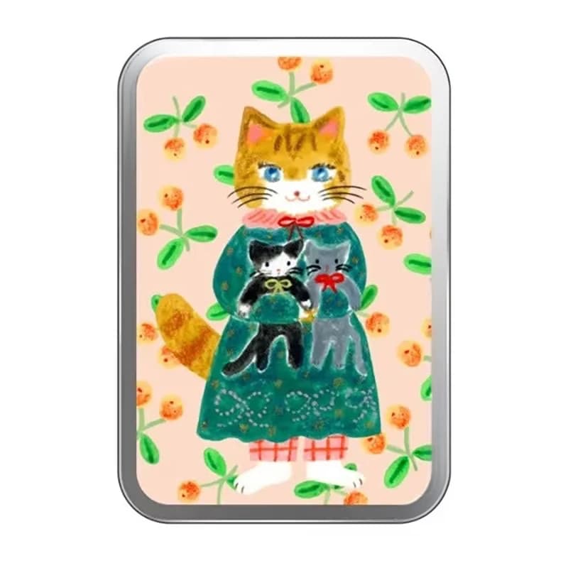 Cartoon Cherry Cat Magnetic Grip Card Holder Phone Stand for IPhone Holder Mount Support for Galaxy Phone Accessories Cartoon