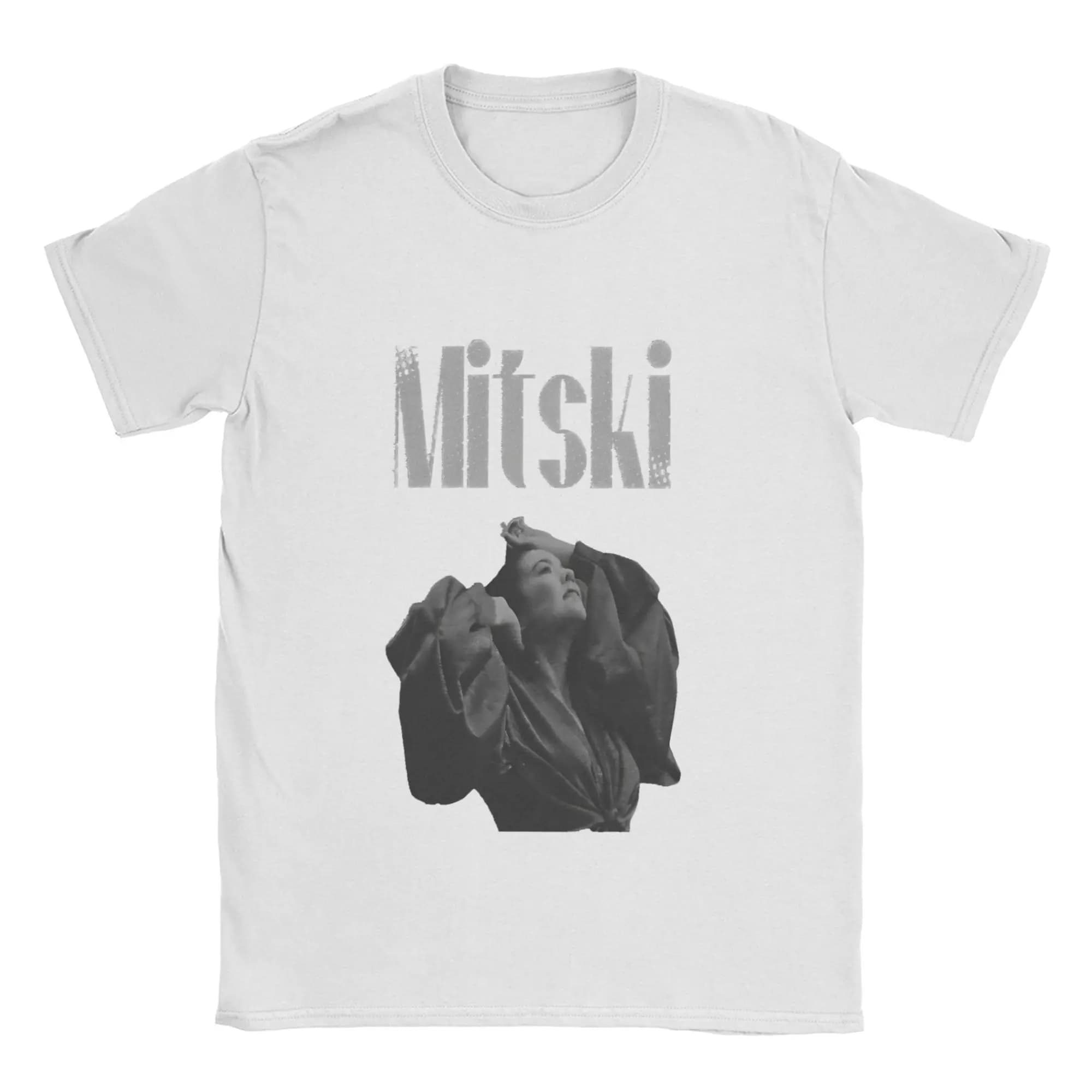 Mitski    T-Shirt Summer  Funny Pure Cotton T Shirts For Men Hipster Print Tshirt Short Sleeve Y2K Fun Tops