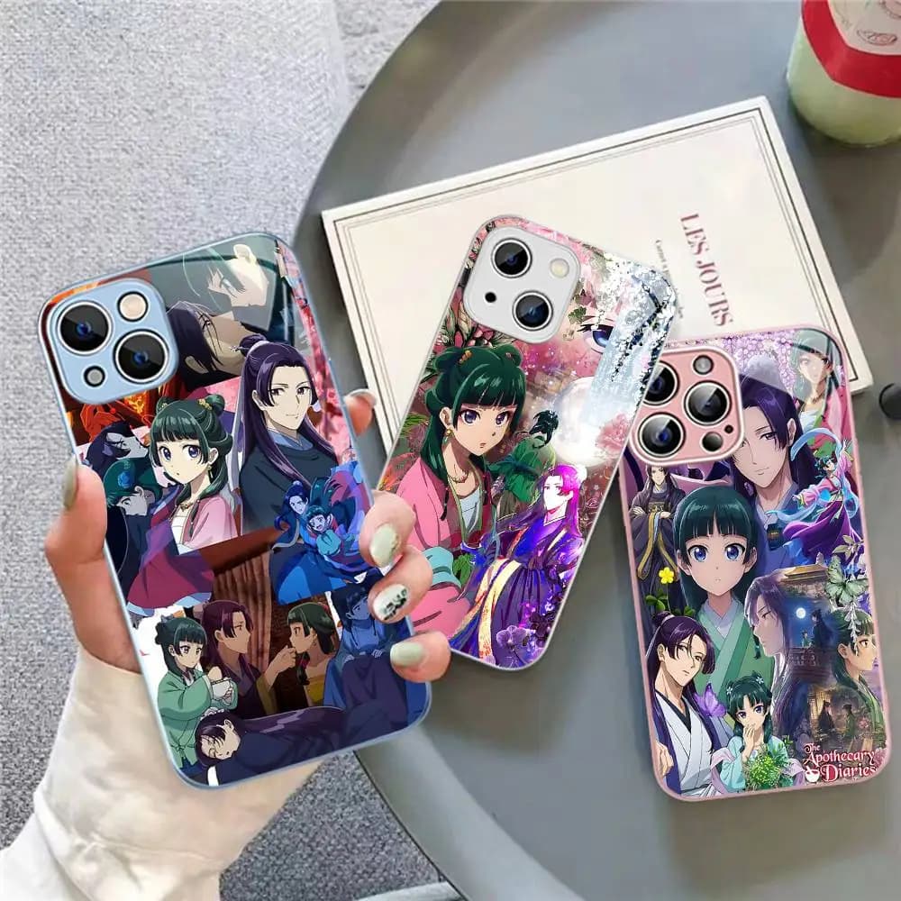 Anime T-The A-Apothecary D-Diaries For IPhone 14 13 12 Mini 11 Pro XS Max X XR 14 Plus Tempered Glass Cover