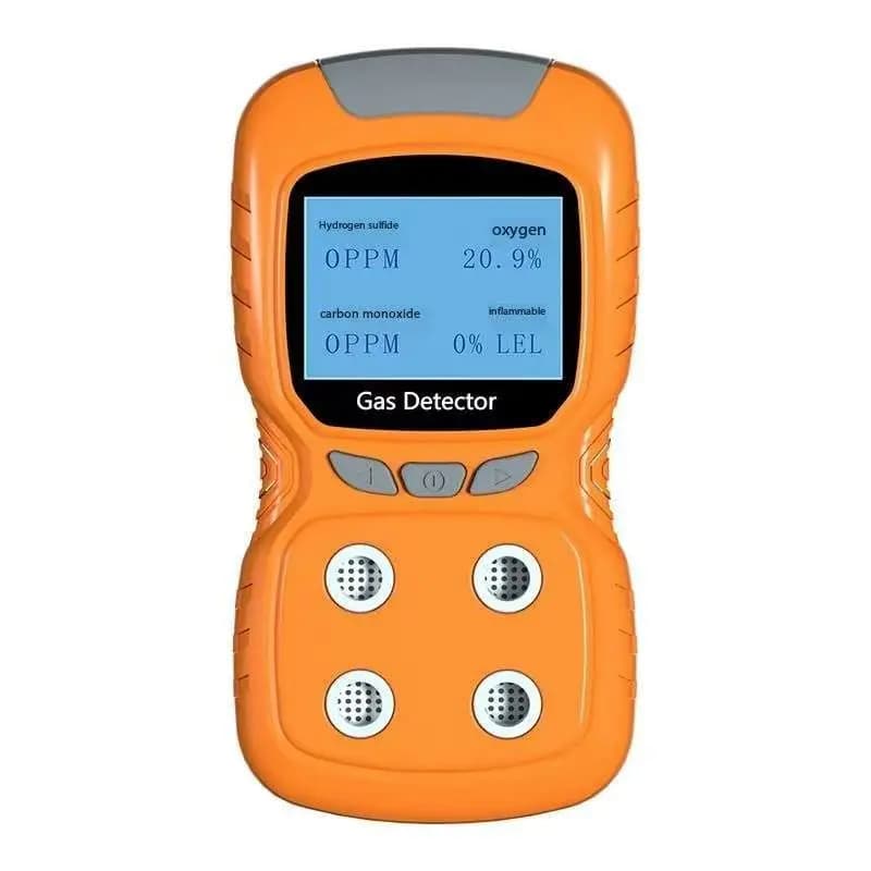 New Item 4 in 1 Portable Multi Gas Detector O 2 / C O / H2 S / EX Gas Detector with LCD Screen Display
