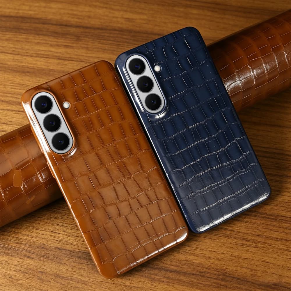 Luxury Crocodile Leather Case For Samsung Galaxy A56 A36 A26 A55 A17 A35 A16 A06 A07 A34 A54 A13 A33 A25 Phone Cases Back Cover