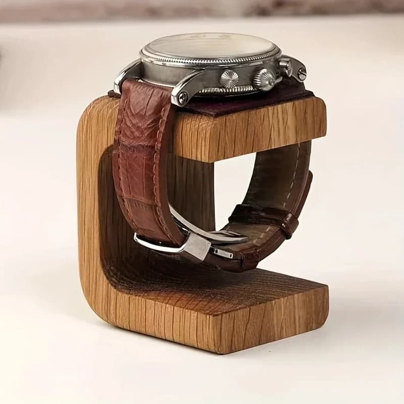 1PC Wooden Watch Holder Jewelry Organizer Display Stand For Bracelet Ring Watch Display Solidwood Watch Stand For Collectors