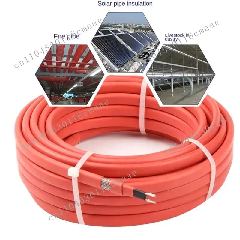 Aluminum-magnesium wire insulated self-regulating heating cable