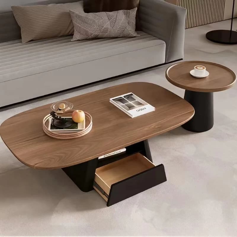 Small apartment living room French antique and American retro Chinese coffee table