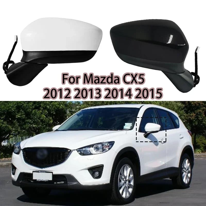 8 Pin Car Rearview Mirror Assembly for Mazda CX5 2012 2013 2014 2015 Auto Electric Folding Turn Signal Adjustment Lens Heating