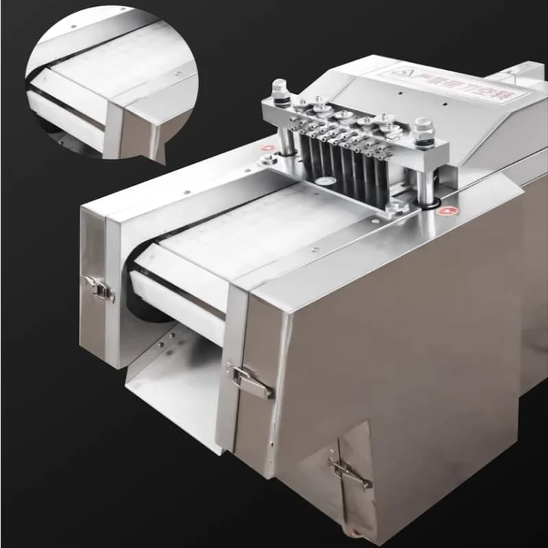 Various Shapes Frozen Chicken & Lamb Automatic Meat Grinder Cutter Shredder New Condition Chicken Cutting Machine