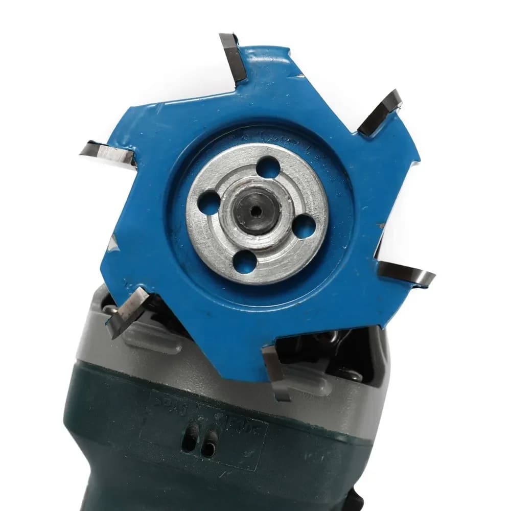 Hexagonal Blade Fillet Power Wood Carving Tool Angle Grinder Accessory for 16mm Aperture Angle Grinder