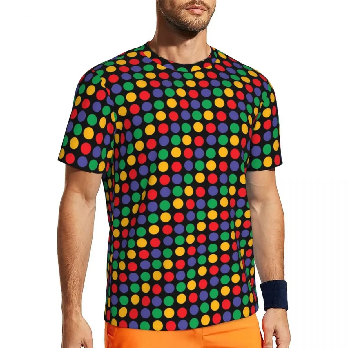 Polka Dots Graphic T Shirt 2026 New 3D Pattern Print Quick Dry Breathable Men Women Unisex Oversized Harajuku Gym Sport Tops