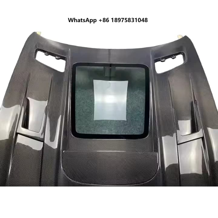 AMG GT IMP Style Carbon Fiber Hood Modification Car Front Bumper Engine Cover Body Kit for Mercedes Benz AMG GT GTS GTC GTR