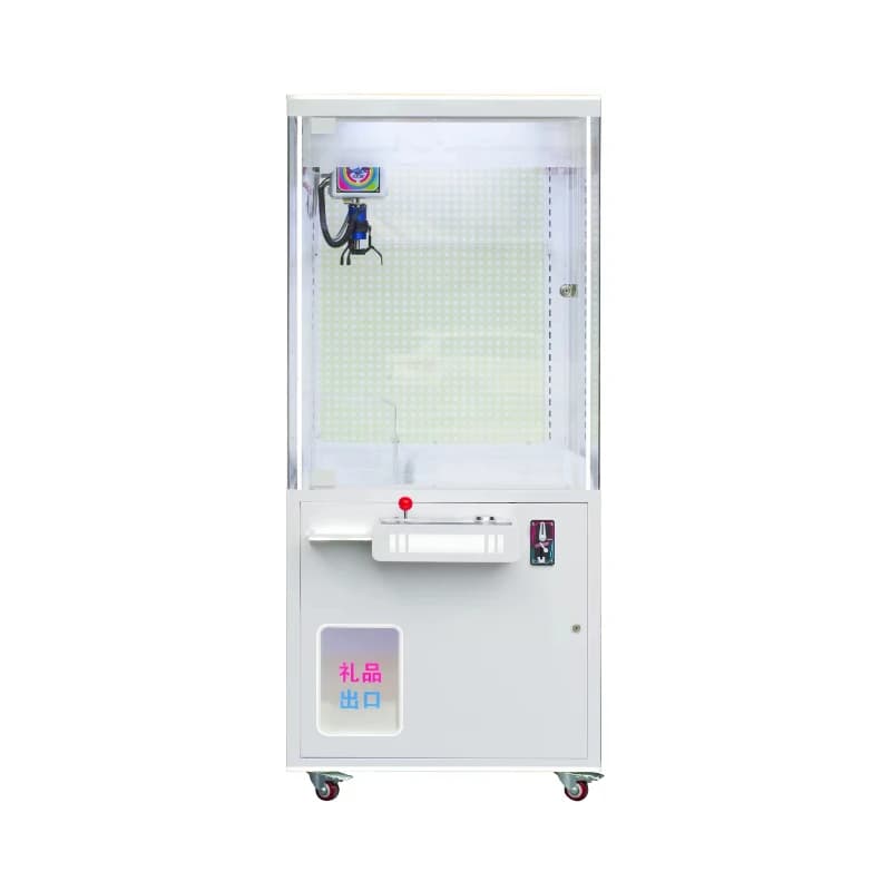Manufacturer wholesale can be customized white claw machine English coin-operated doll machine 1 year can be customized plastic