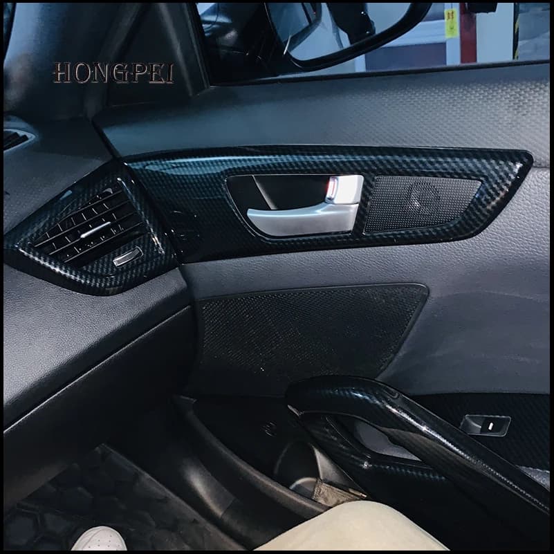 Car Styling For Hyundai Veloster 2011-2016 Steering Wheel Air Outlet Vent Door Handle Decoration Cover Trim Auto Accessories