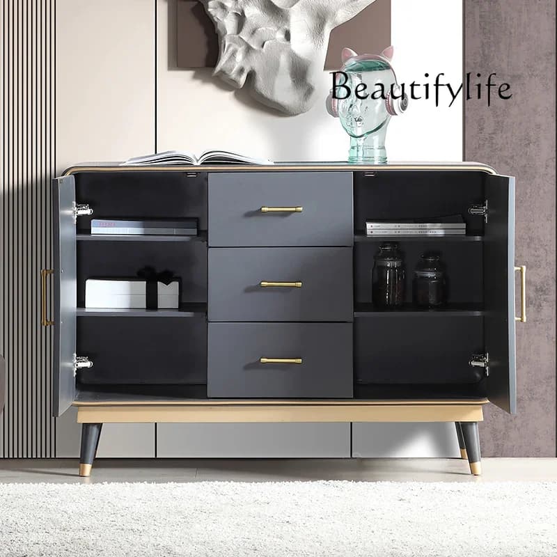 M American Light Luxury Solid Wood Bedroom Porch Chest Chest Chest Drawer Cabinet Modern Simple Storage Locker