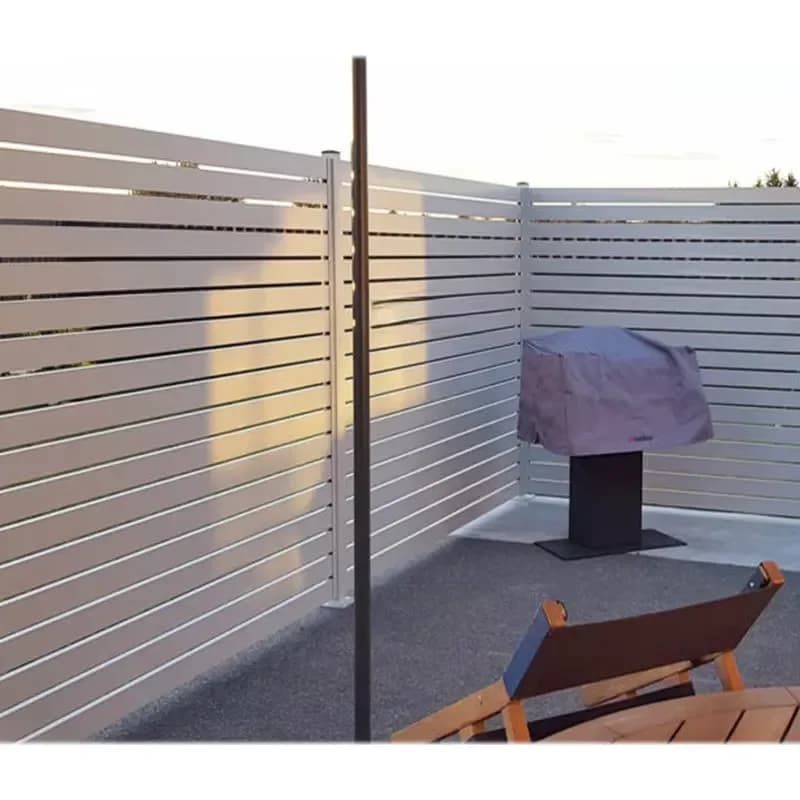 Decorative Climb Outdoor Garden Aluminum Privacy Fence Horizontal Slat Fence Panels