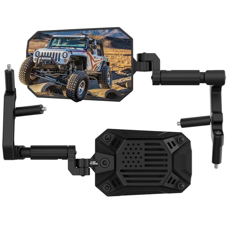 BlackDoor 2018-2025 For Jeep Wrangler JL Gladiator JT Rearview Mirror Driver And Passenger Side Off Mirror Accessory For OEM