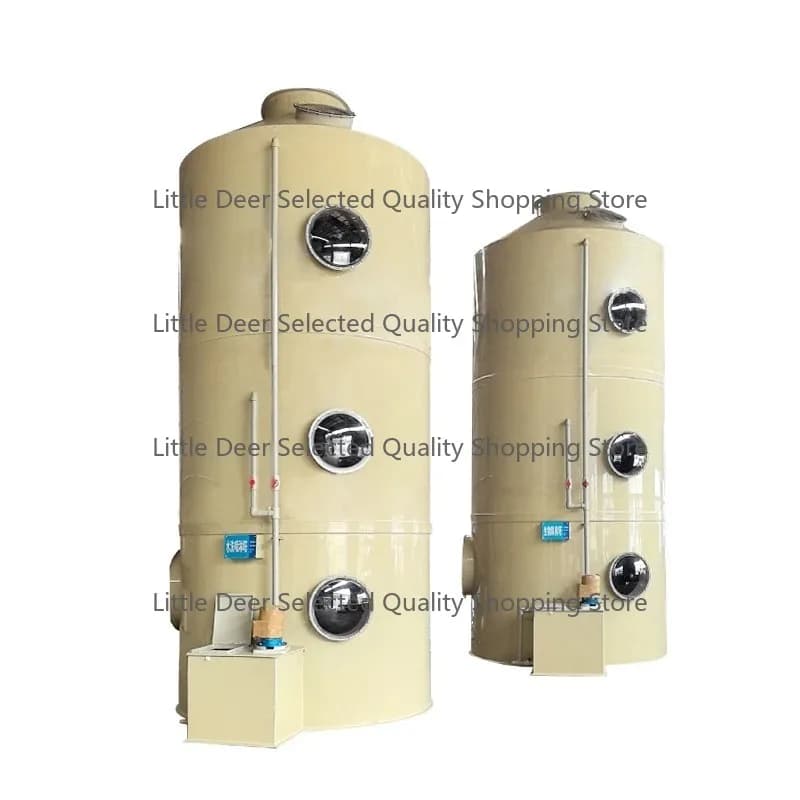 pp spray tower waste treatment equipment acid mist stainless steel water shower tower dust and mist remover industrial w