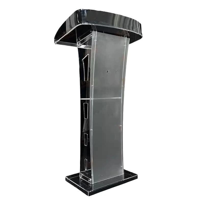 Acrylic, plexiglass transparent conference table, master of ceremonies podium