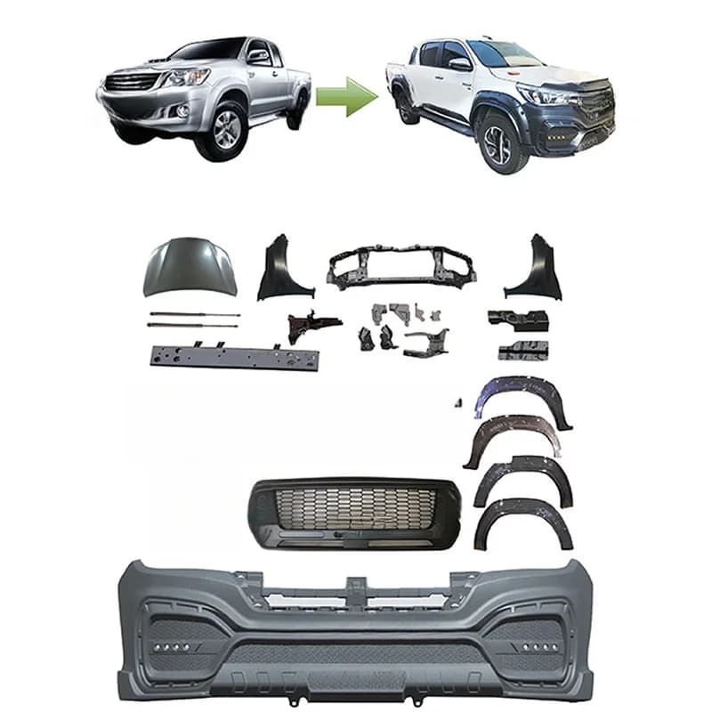 High Quality Upgrade Facelift Body Kit For VIGO 2005-2014 Japanese Car Exterior Modification Parts