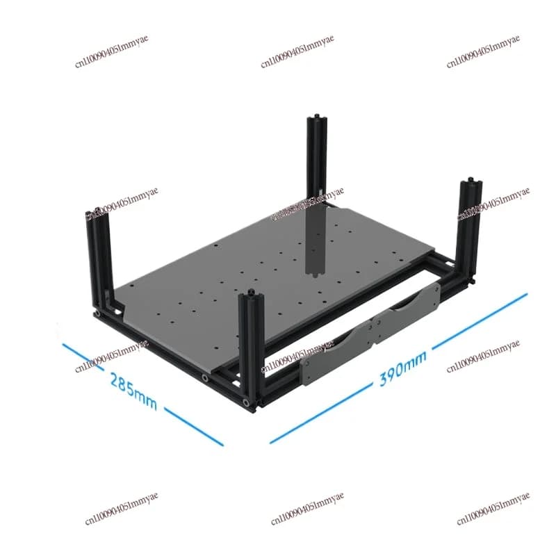 Superimposed Open DIY Aluminum Frame Rack, Acrylic Double-layer Translucent Multi-computer NAS Chassis Bracket