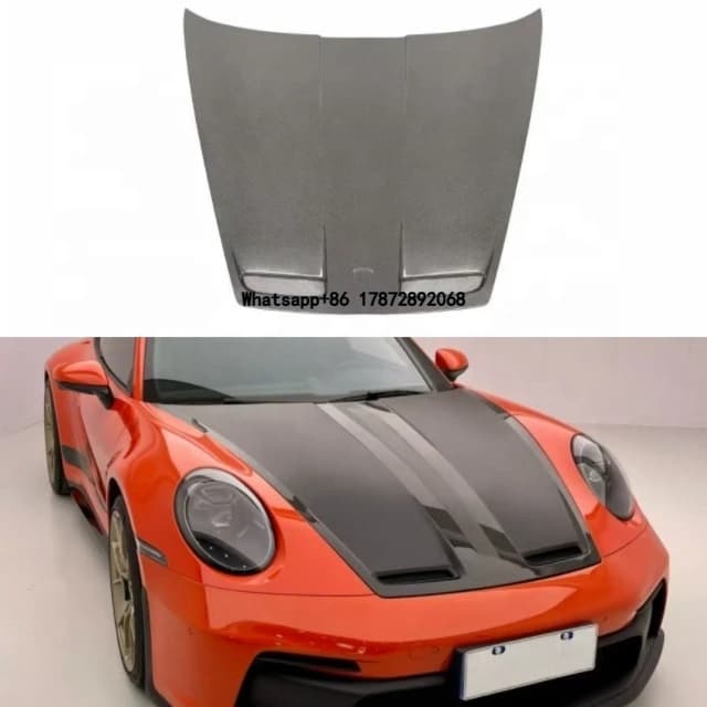 2020-2024 for 911 Car Modification Upgrade 992 Carbon Fiber Engine Hood GT3 Style Carbon Fiber Engine Hood