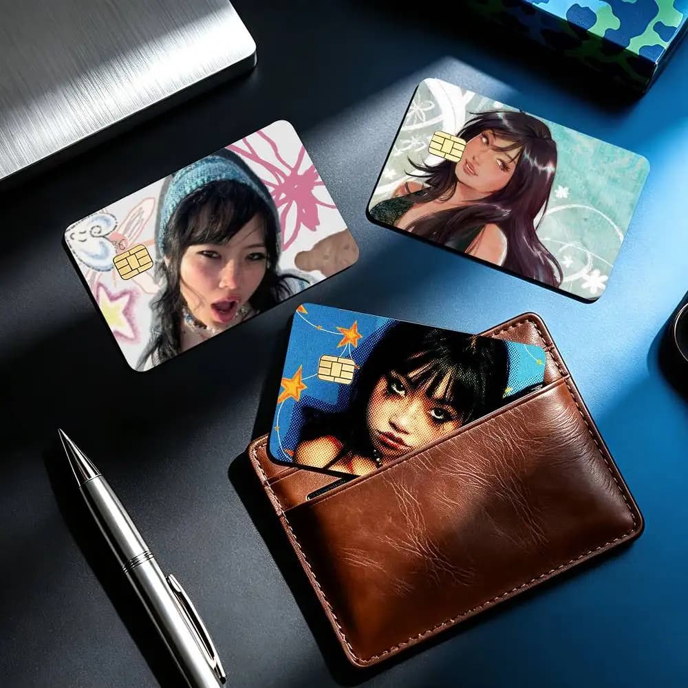 COOL B-Beabadoobee Beatopia  4pcs 1Set Card Stickers Small Waterproof Chip 4PCS Card Sticker Anti-Scratch