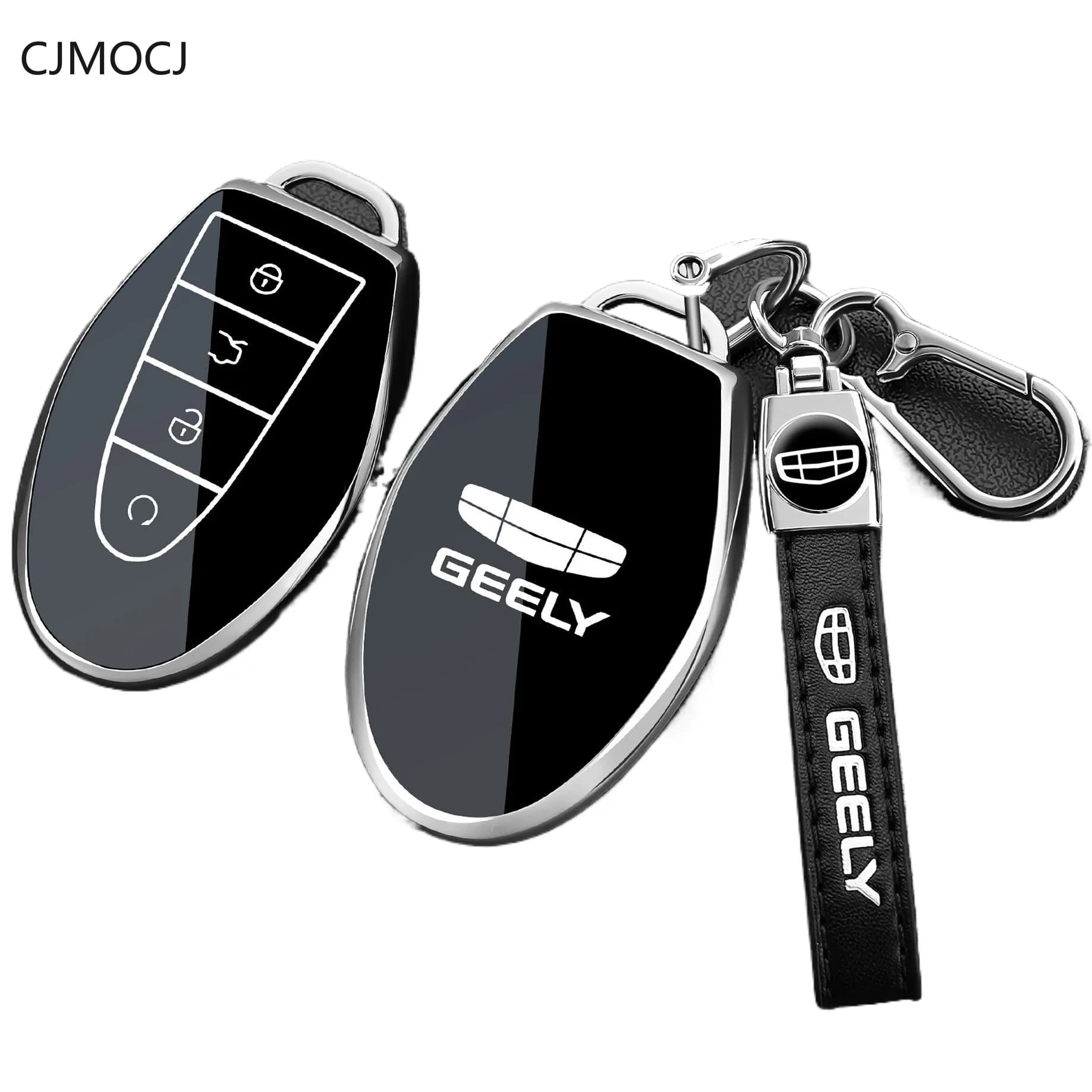 For 2027 Geely Emgrand IHEV Key Case Cover, TPU Soft Protective Car Key Fob Shell, Shockproof Smart Keychain, Geely Accessories