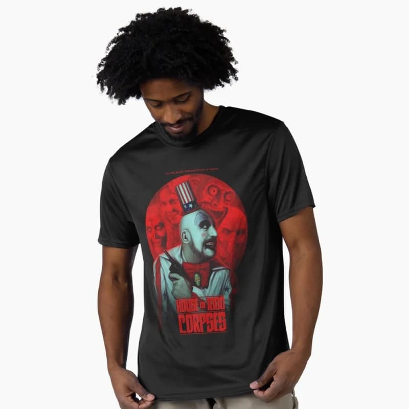 0422 Retro Horror Movie House of 1000 corpses Scary Halloween Gift t shirt Rob zombie Captain spaulding Graphic clothes S-6xl