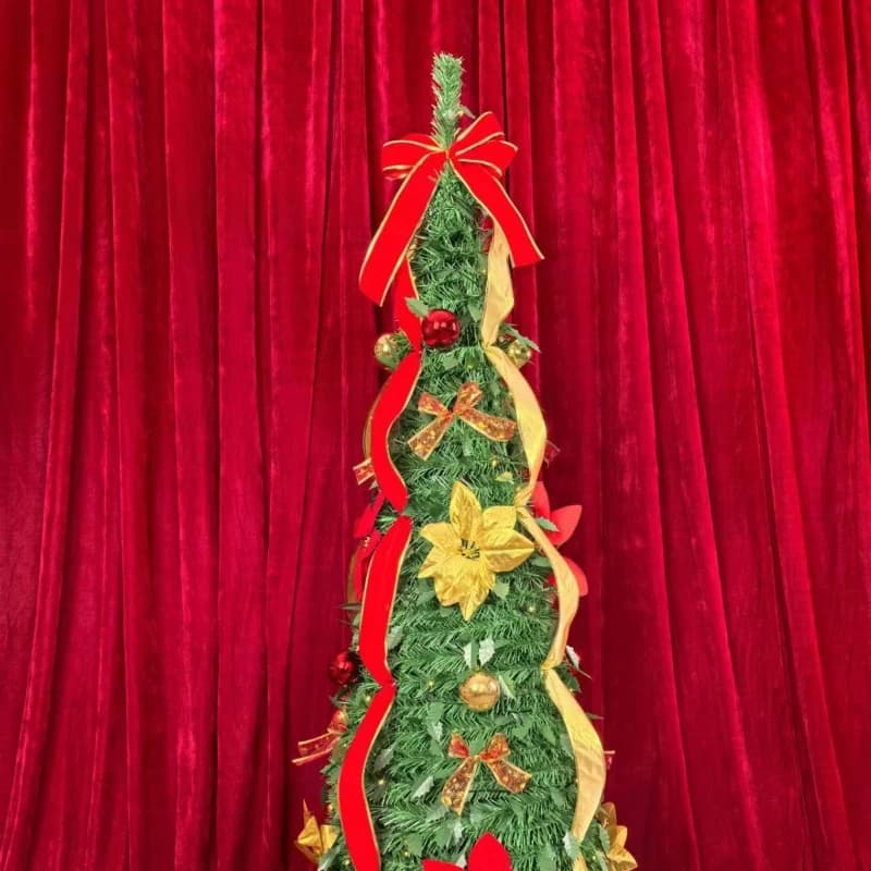cross-border Christmas tree 1.2-2 retractable folding  decorations