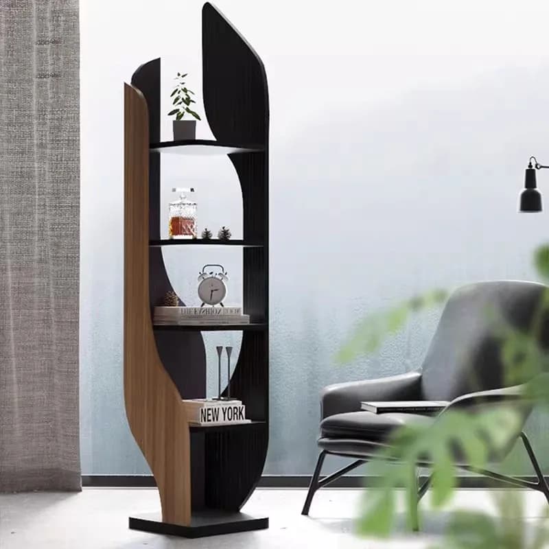 Unique Premium Living Room Cabinets Rustic Aesthetic Simple Modern Bookshelf Trendy Space saving Vitrine De Salon Home Furniture