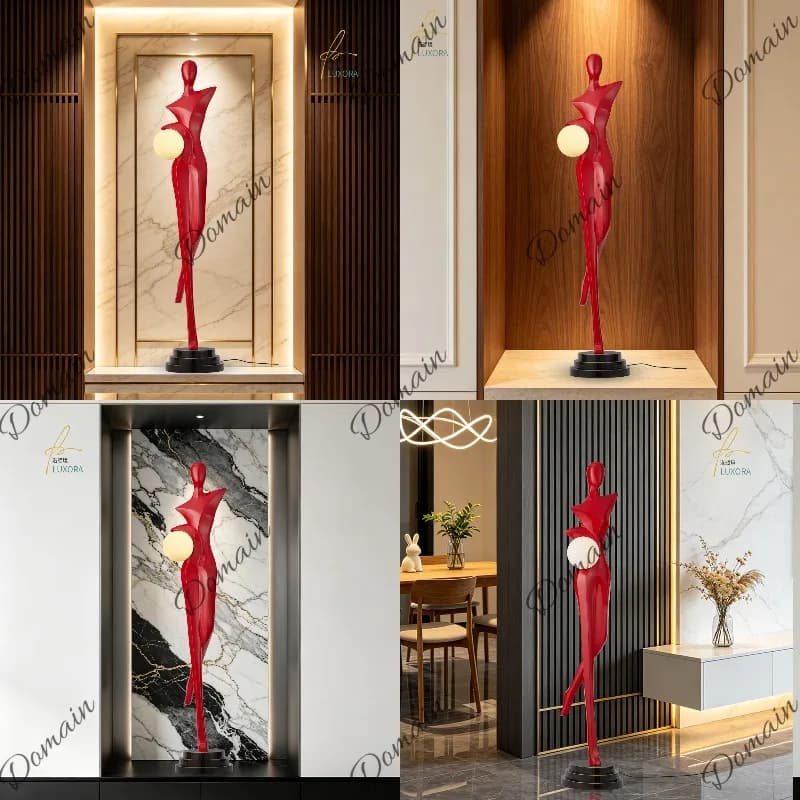 Luxury Abstract Sculpture Floor  Decorative Art Piece for Hotel Lobby Living Room Hallway Entryway