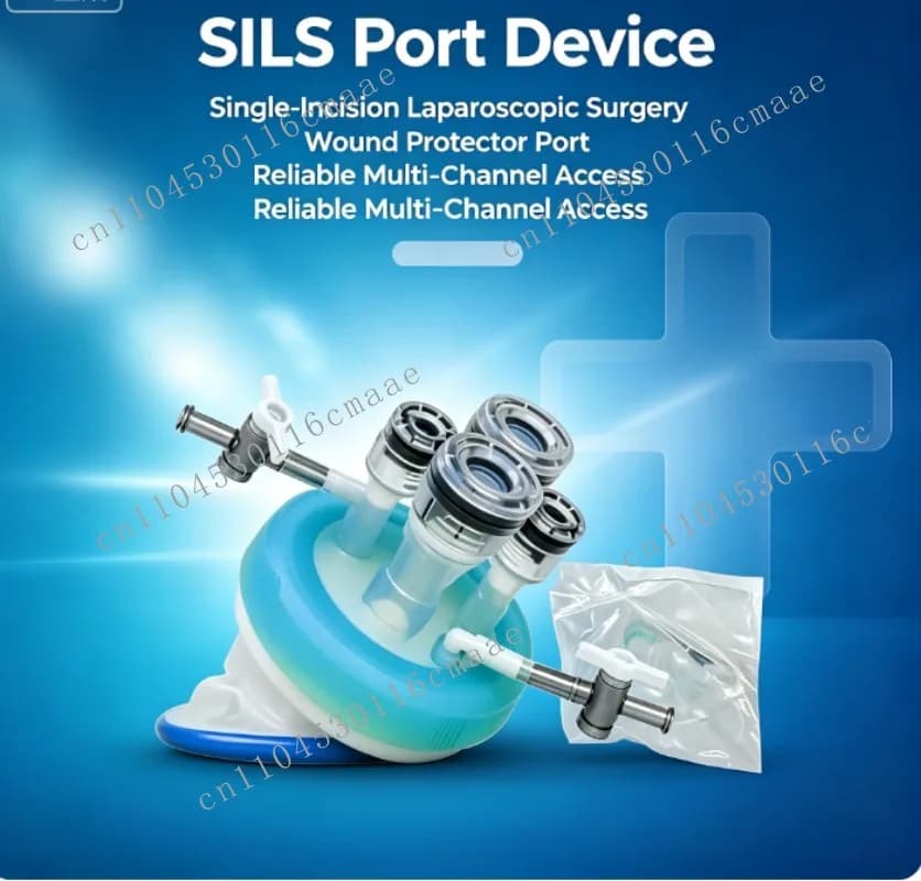 Disposable Single‑Incision Laparoscopic SILS Port With Wound Protector Multi‑Channel Surgical Laparoscopy Operation Instrument