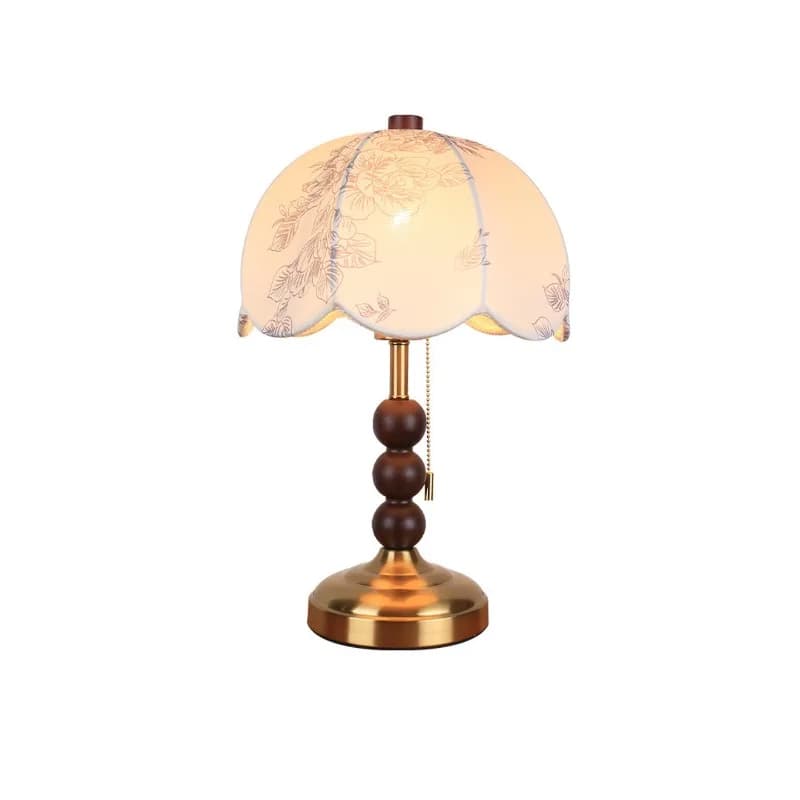 Walnut decorative desk lamp, light luxury high-end bedroom decorative desk lamp