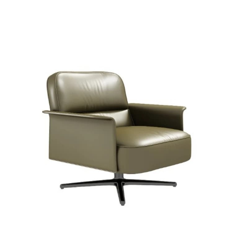 Modern minimalist style leather reclining chair, suitable for living room, apartment, home office