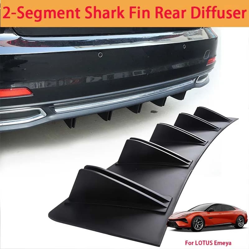 For LOTUS Emeya Shark Fin Rear Diffuser Split Chassis Spoiler Auto Aerodynamic Parts Aerodynamic Modification